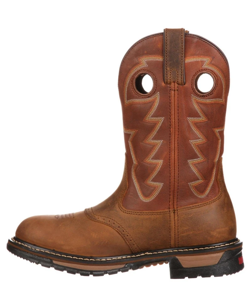 Rocky Men's Original Ride Branson Saddle Roper Waterproof Western Boot
