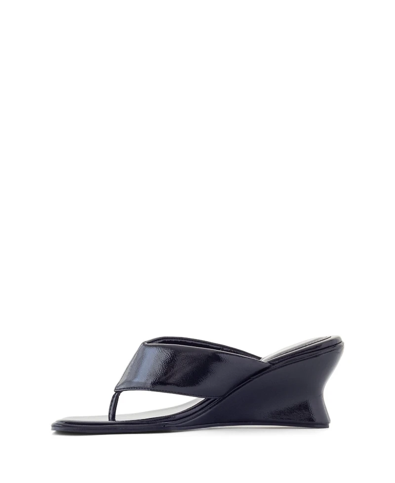 Therapy Australia Women's Lennox Square Toe Wedge Thong Heel