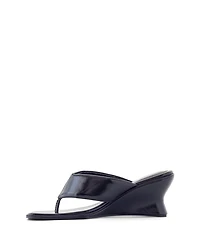Therapy Australia Women's Lennox Square Toe Wedge Thong Heel
