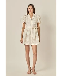 English Factory Women's Shell Mini Shirt Dress