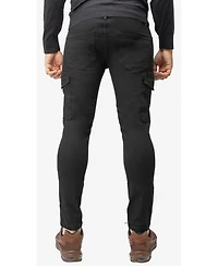X-Ray Men's Slim Fit Commuter Chino Pant with Cargo Pockets