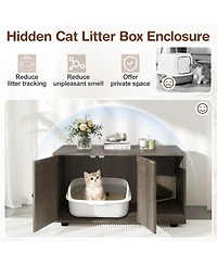 Cozito Hidden Cat Litter Box with Scratching Board
