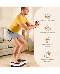 Lifepro Vibration Plate Exercise Machine with Magnetic Acupoints - Full Body Vibration Platform Lymphatic Drainage Massager