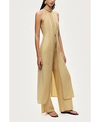 Nocturne Women's Studded Halter Neck Tunic