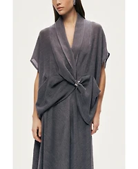 Nocturne Women's Draped Wrap Blouse