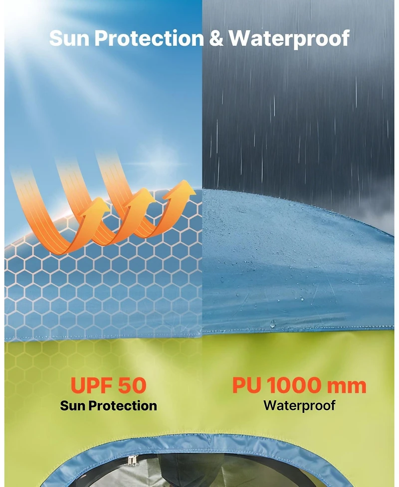 Gouun Single-Room Camping Shower Tent with 5-Gallon Shower Bag