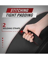 Hikeen 28" Football Tackle Wheel Dummy Denser Softer Foam Tackling Dummies for Football Youth - Tackling Wheel with Straps (1PCS)