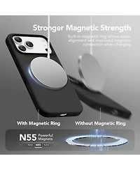Gonez Magnetic for iPhone 17 Pro Max Case, Compatible with MagSafe, Liquid Silicone Anti-Scratch Shockproof Protective Phone Case