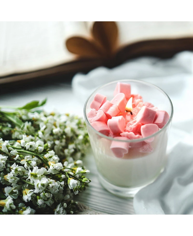 Gnuadz Glass Candle Jars with Wood Lids 16 Pack