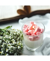 Gnuadz Glass Candle Jars with Wood Lids 16 Pack