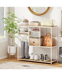 Slickblue Behind Couch Console Table with Storage, Slim Entryway Sofa