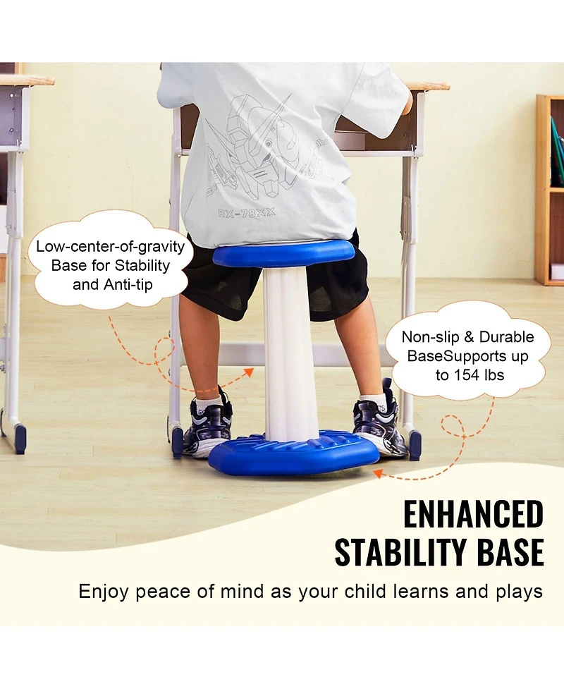 Mecale Kids Wobble Chair with Cushion for Ages 7-14