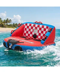 Mecale 2-Rider Towable Tube for Boating 340 lbs Dual Tow Points