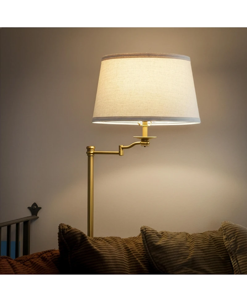 Brightech Caden Classic Led Floor Lamp with Extendable Swing Arm