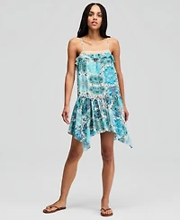 And Now This Petite Square Neck Floral Mini Dress, Macy's Exclusive