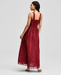 And Now This Petite Embroidered Square Neck Dress, Macy's Exclusive