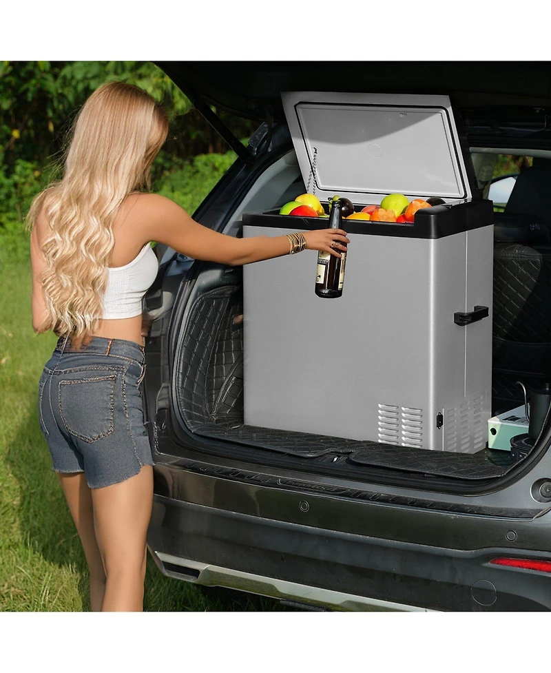 Mecale 70 Liter Portable Car Refrigerator 12V Single Zone for Camping Rv