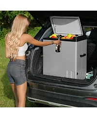 Mecale 70 Liter Portable Car Refrigerator 12V Single Zone for Camping Rv