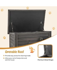 Cozito Cat House Outdoor Insulated with All-Round Foam for Winter