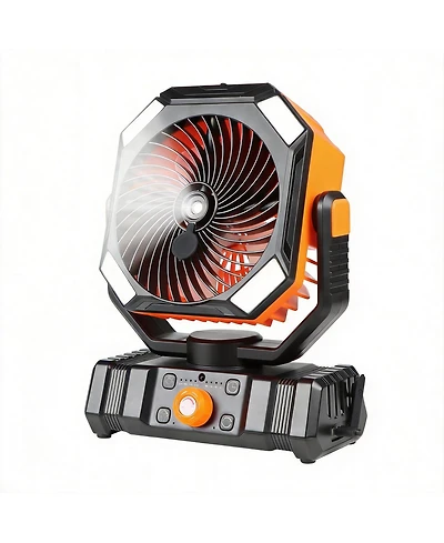 Gnuadz Portable Camping Fan With Misting Rechargeable Led Light 20000mAh