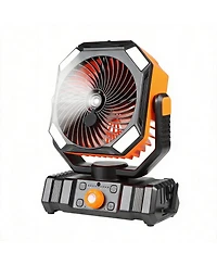 Gnuadz Portable Camping Fan With Misting Rechargeable Led Light 20000mAh
