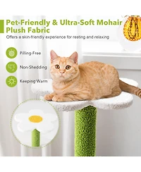Cozito Cat Tree 34.5 in 4-Tier Cute Tower with Balls and Condo