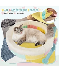 Cozito Cat Tree Multi-Layer with 2 Removable Perches and Posts