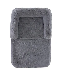 Cozito Human Dog Bed 72x48x10 in Washable Pv Velvet Foam Cover
