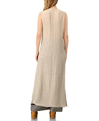 Ivonne Women's Long Light Weight Sleeveless Tunic