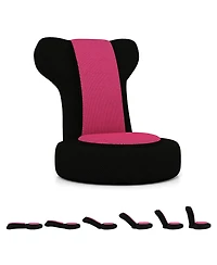 Sugift Floor Comfy Gaming Leisure Chair with Adjustable Headrest and Backrest