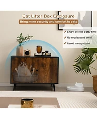 Cozito Cat Litter Box Enclosure Industrial Divider Side Entry