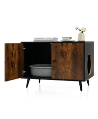 Cozito Cat Litter Box Enclosure Industrial Divider Side Entry