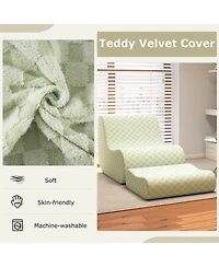 Sugift Bean Bag Chair with Ottoman and High Elasticity Sponge