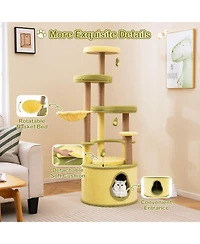 Cozito Cat Tree Large Avocado Multi-Level with Private Condo