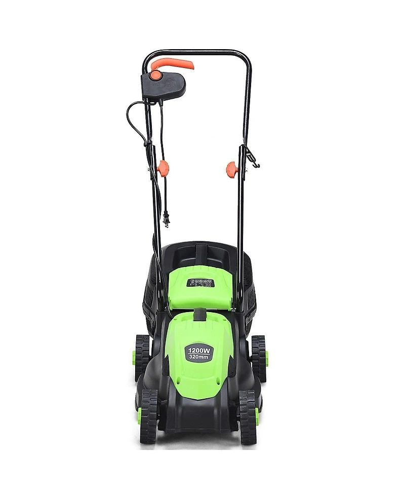 Sugift 13 Inch Electric Push Lawn Corded Mower with Grass Bag