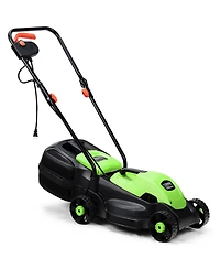 Sugift 13 Inch Electric Push Lawn Corded Mower with Grass Bag