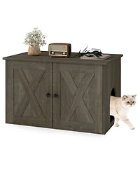 Cozito Hidden Cat Litter Box Enclosure 31.5 in with Divider