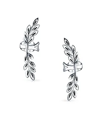 Bling Jewelry Climber Cartilage Leaf Ear Cuffs Wrap For Non Pierced Earrings