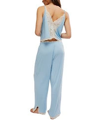 Free People Women's Sleeveless Cami Top and Pants, 2-Piece Set
