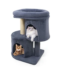 Cozito Cat Tower 26 inch with Padded Perch and Dual Condos