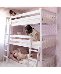 Max & Lily Twin Triple Bunk Bed Frame