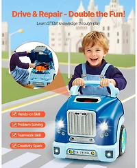 Mecale 60 Piece Kids Engine Toy with Lights and Sounds, Ages 3+