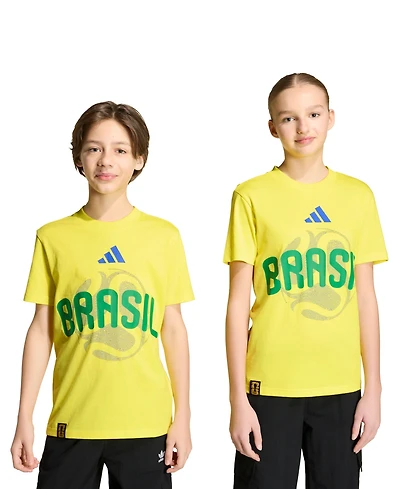 adidas Boys' 8-20 Fifa World Cup 2026 Brazil Crewneck T-Shirt