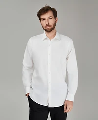Alfani Men's Regular Fit Solid Dress Shirt, Macy's Exclusive