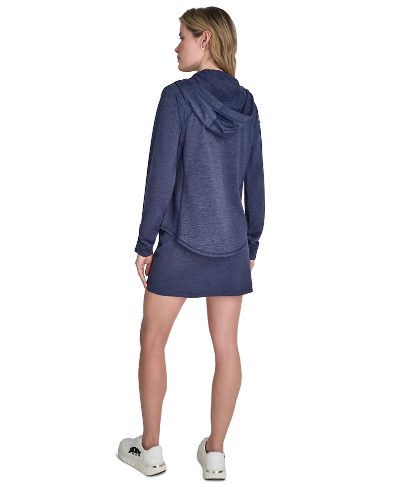 Dkny Sport Women's Space-Dye Pull-On Bike Skort