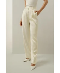 Lilysilk Women's Double-Faced Charmeuse Straight- Leg Pant