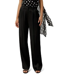 Lilysilk Women's Double Faced Charmeuse Silk Straight Leg Pants