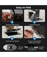 Sugift Folding Welding Table Accessories with Perforated Panel