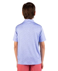 Tailorbyrd Boys Summer Floral Printed Performance Polo