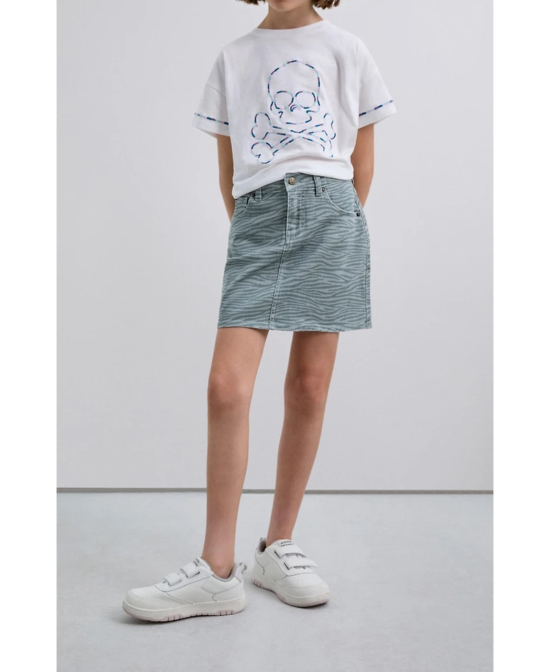 Scalpers Kids Zebra Skirt